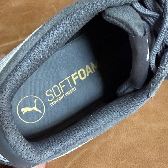 Puma Women's Gray Suede Low-Top Sneakers with White Formstripe - Picture 7 of 12